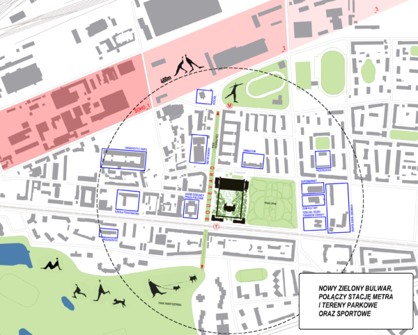 plan otoczenia Sinfonia Varsovia Centrum
