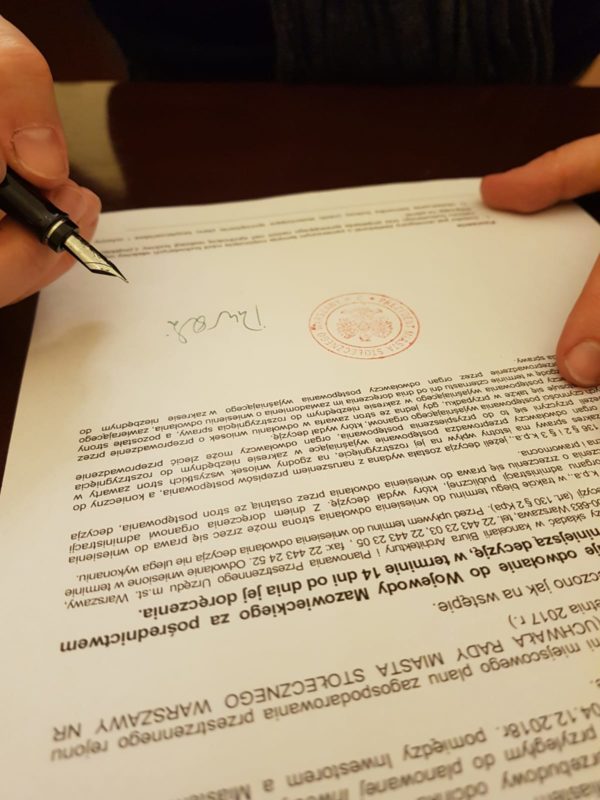 podpisywanie dokumentu